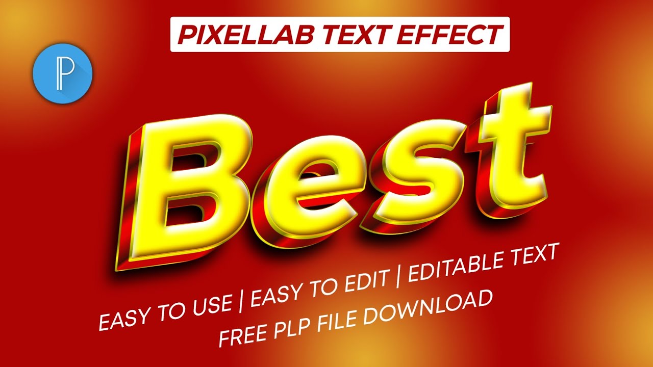 Best 3D Text effect in pixellab | plp file free download | free plp file download | pixellab plp fil