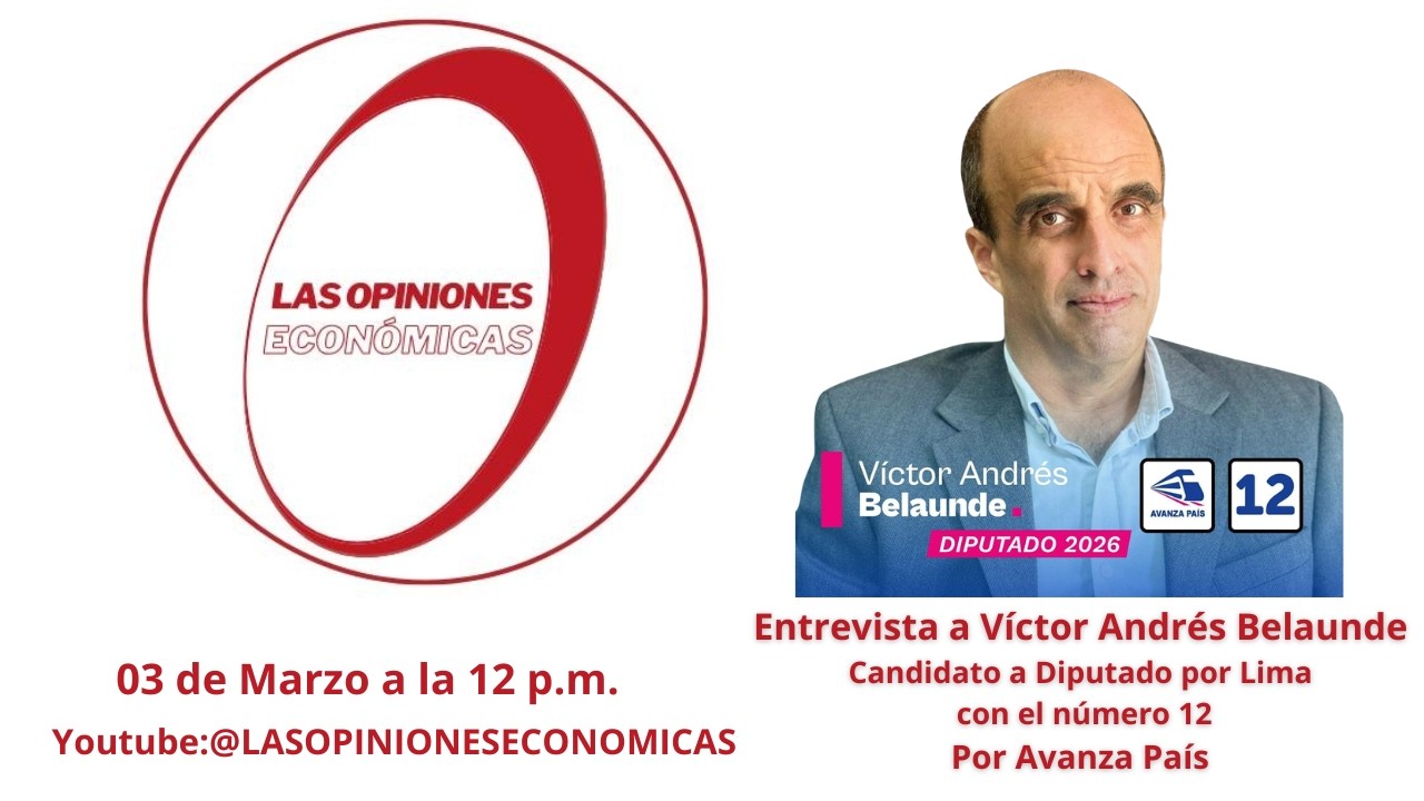 Entrevista a Victor Andrés Belaunde candidato a Diputado por Lima con el numero 12 por Avanza País