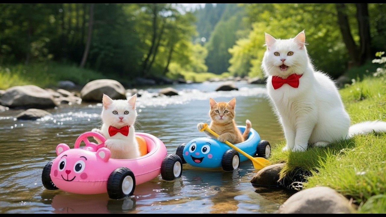 Mama Cat Worked Hard, Sold Fish, and Bought Her Kittens a Dream Gift 🐱🚗❤️Heartwarming Story 🐾❤️
