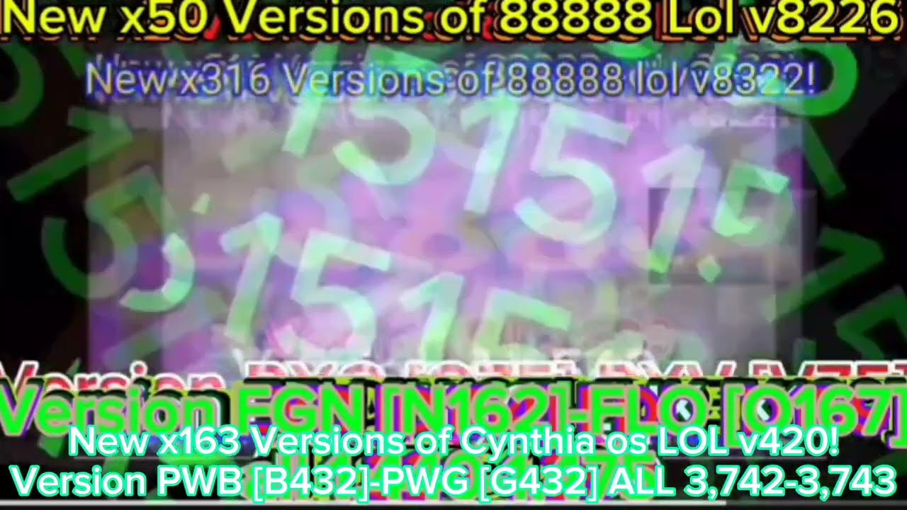 New x163 Versions of Cynthia os LOL v420!