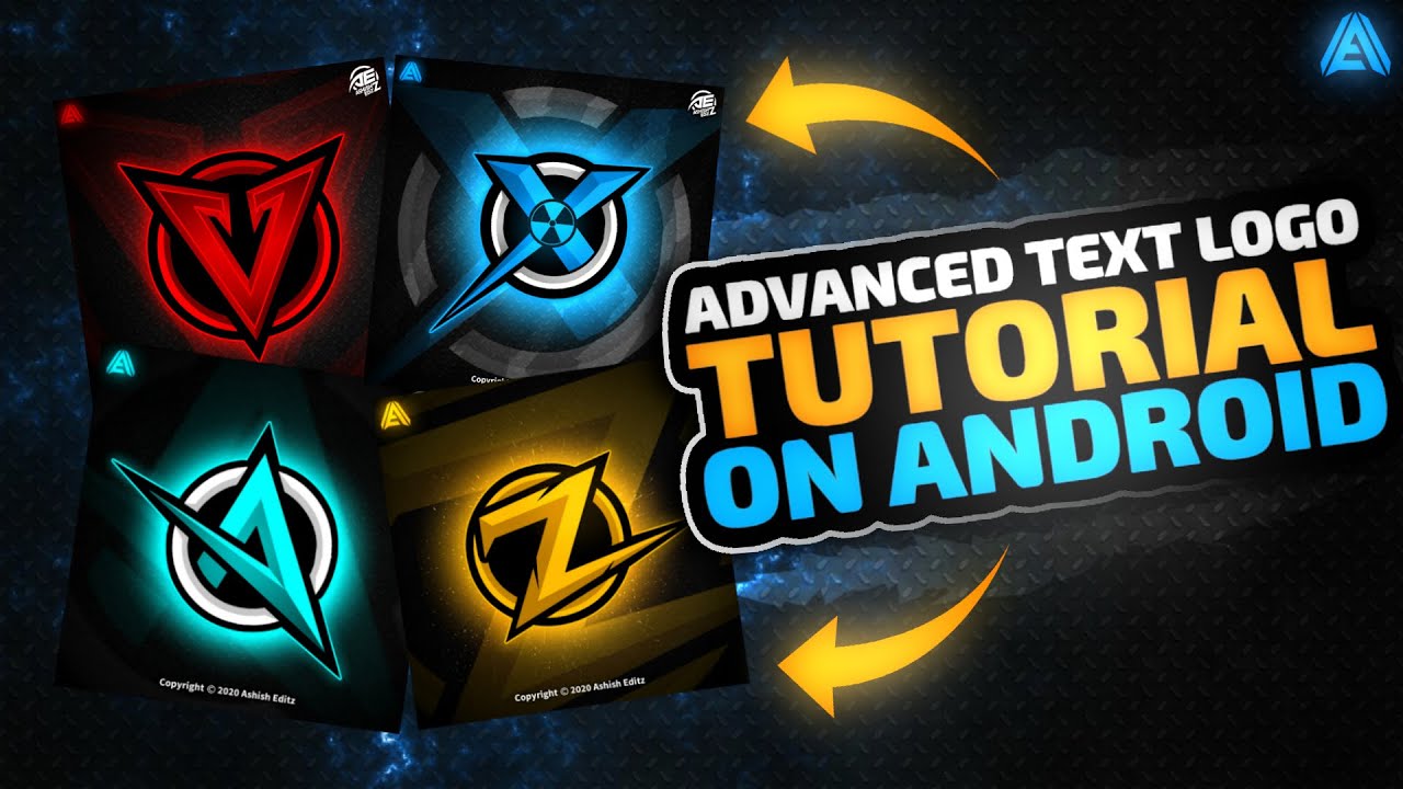 Make Advanced Glowing Text Logo On Android || Make Concept Logo On Android .