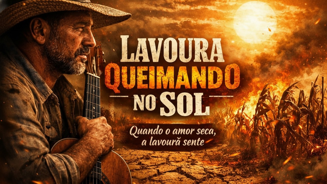 Lavoura Queimando no Sol - 