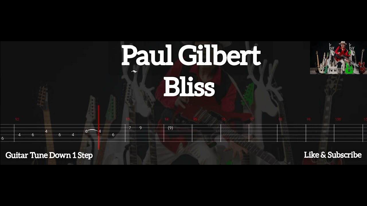Paul Gilbert - Bliss ( Tab Guitar )