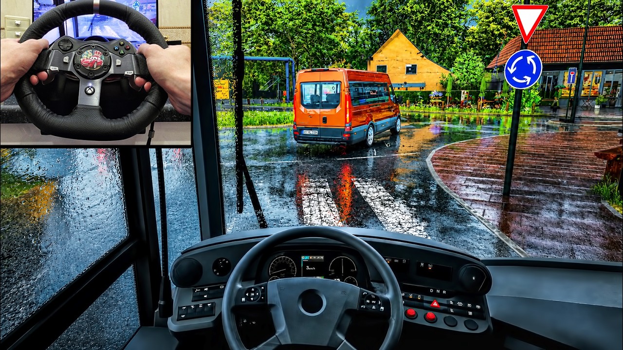 The Bus | Realistic City Driving Experience - Steering Wheel GamePlay