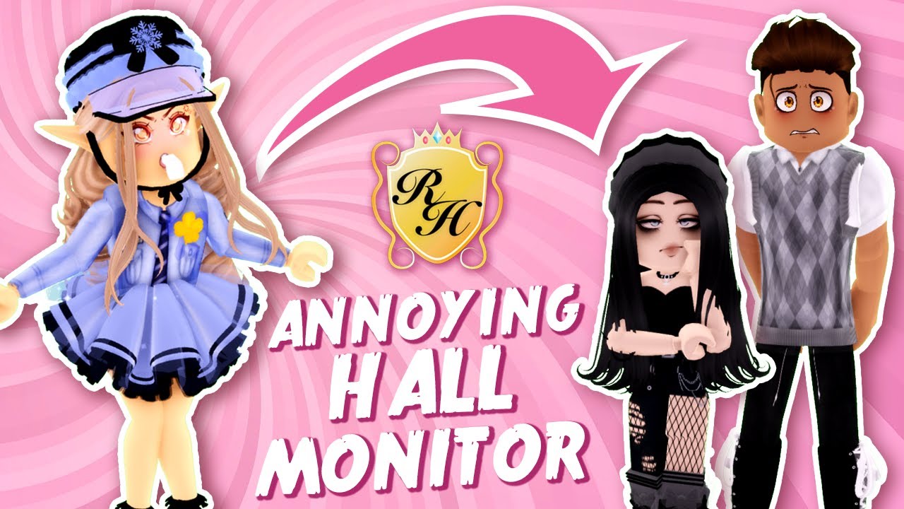 I Annoyed People in Roblox Royale High as a Hall Monitor...
