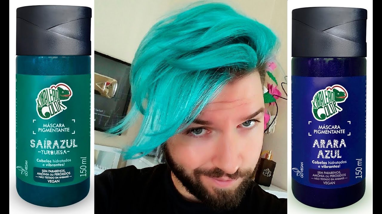 CABELO TURQUESA passo a passo com KAMALEÃO COLOR