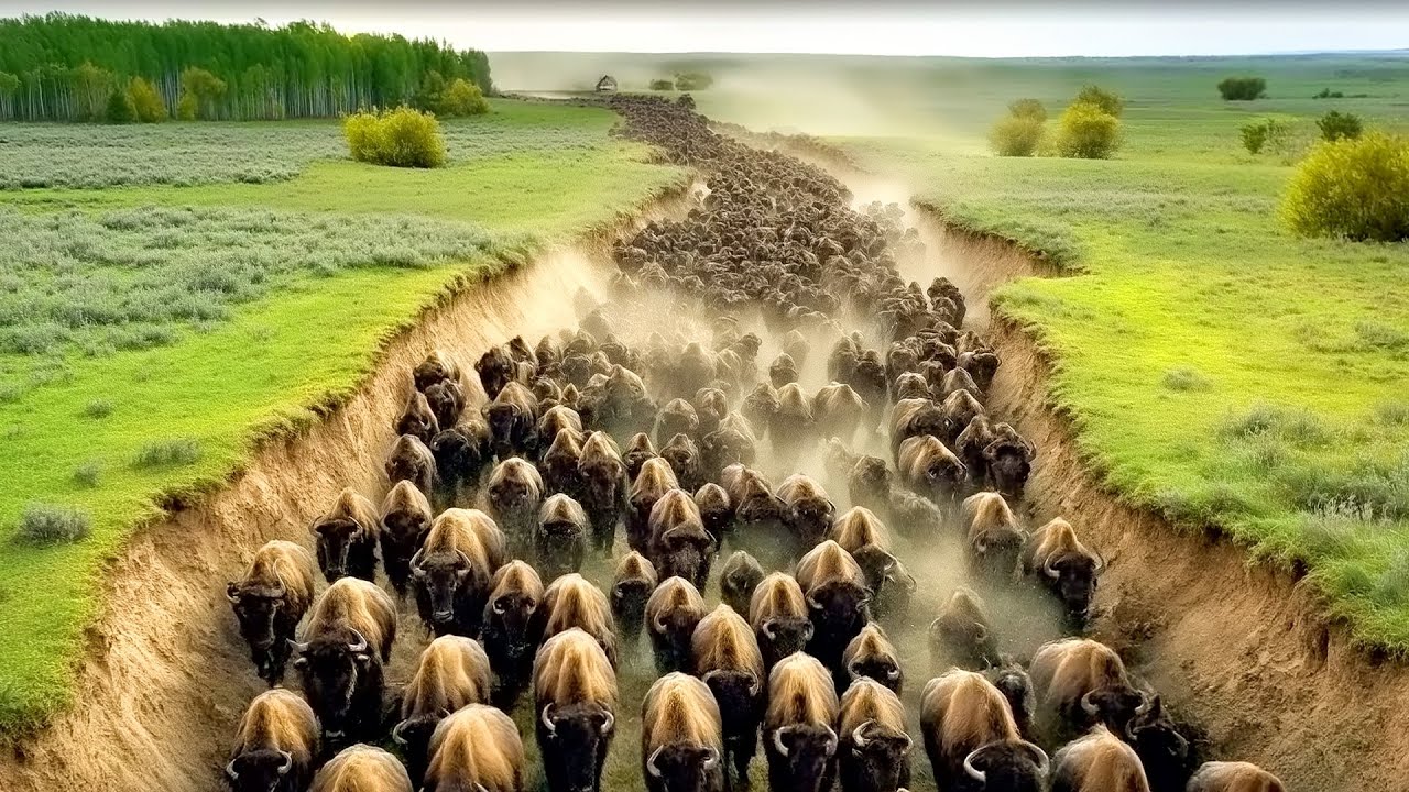 How 500 Bison Transformed America’s Barren Plains Into a Thriving Serengeti