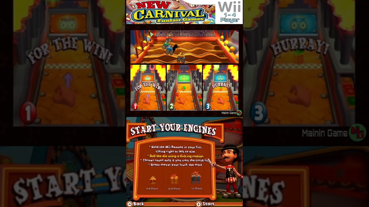 start your engines - New Carnival Games minigames - mainin game