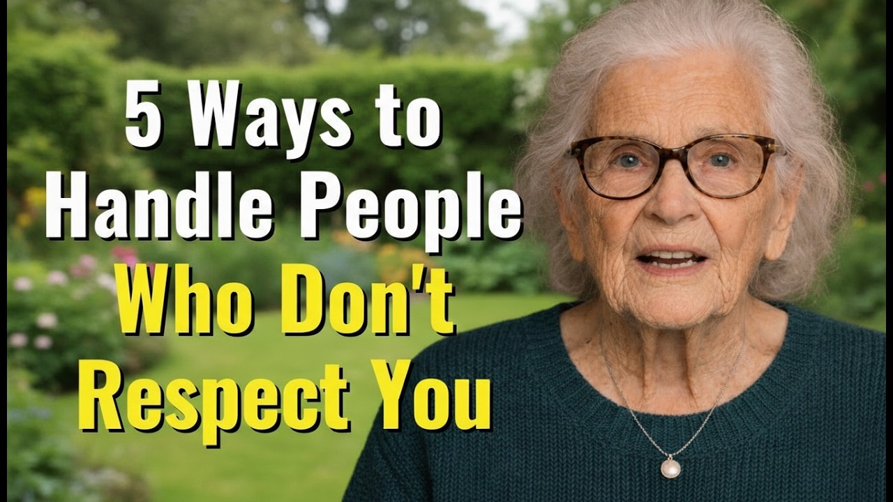 Five (5) Ways to Handle People Who Disrespect You.