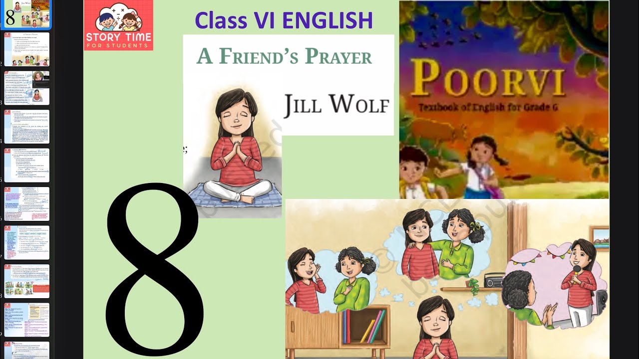 Class 6 poem “A FRIEND’S PRAYER” UNIT 2 Friendship NCERT Textbook poorvi