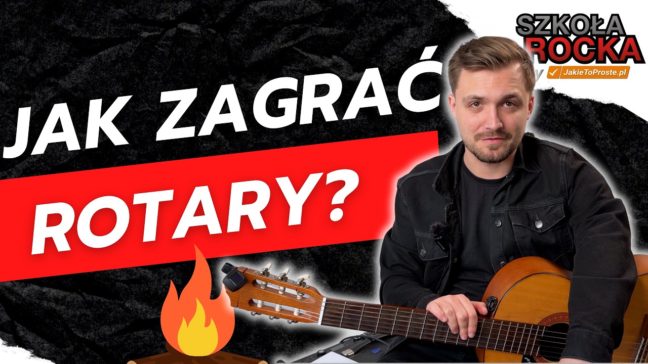 Jak zagrać Rotary Na jednej z dzikich plaż na gitarze akustycznej / Myslovitz 😉 I Lekcja gitary