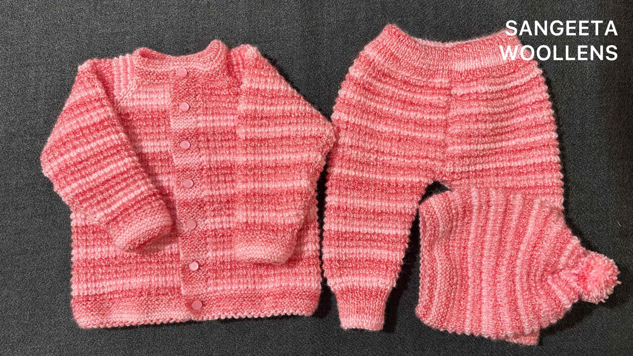 Learn knitting Step by Step baby sweater 6 months to 1 year - Part 1