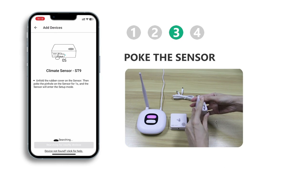 How to setup ST9 WiFi Thermo-Hygrometer Kit