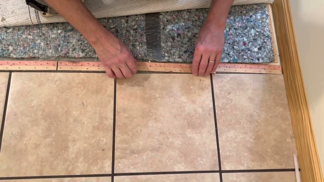 Daily grind, carpet to tile repair