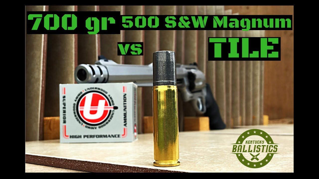 700 Grain 500 S&W Magnum vs Tile