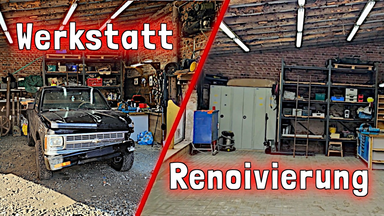 Werkstatt makeover komplette Werkstattrenovierung