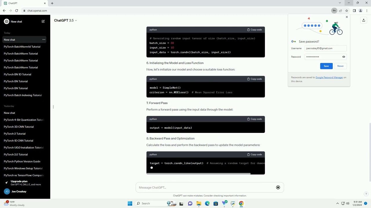 pytorch batchnorm1d example