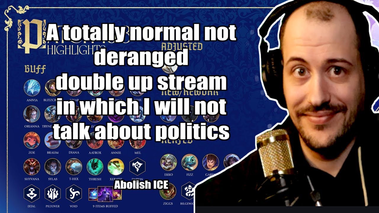 A very none-political double up stream with my wife (team fight tactics)