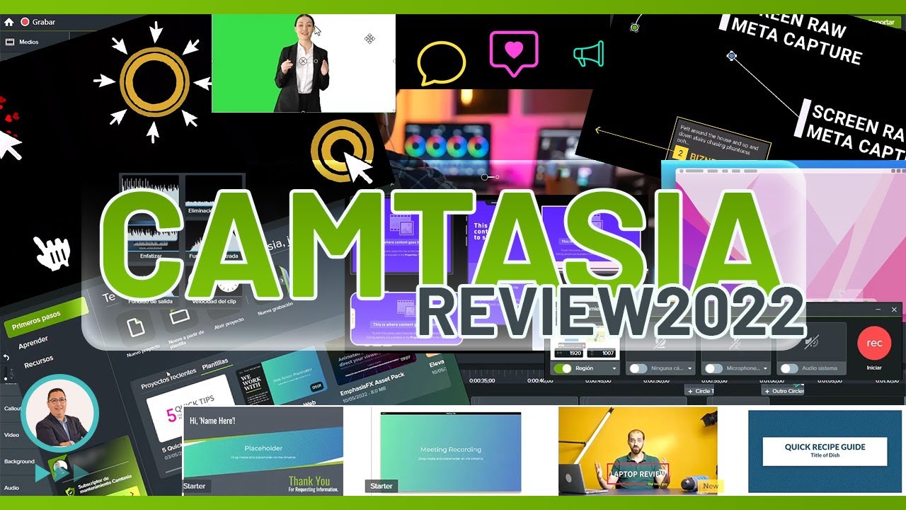Camtasia Review 2022 - Aplicación para grabar la pantalla y crear video tutoriales.