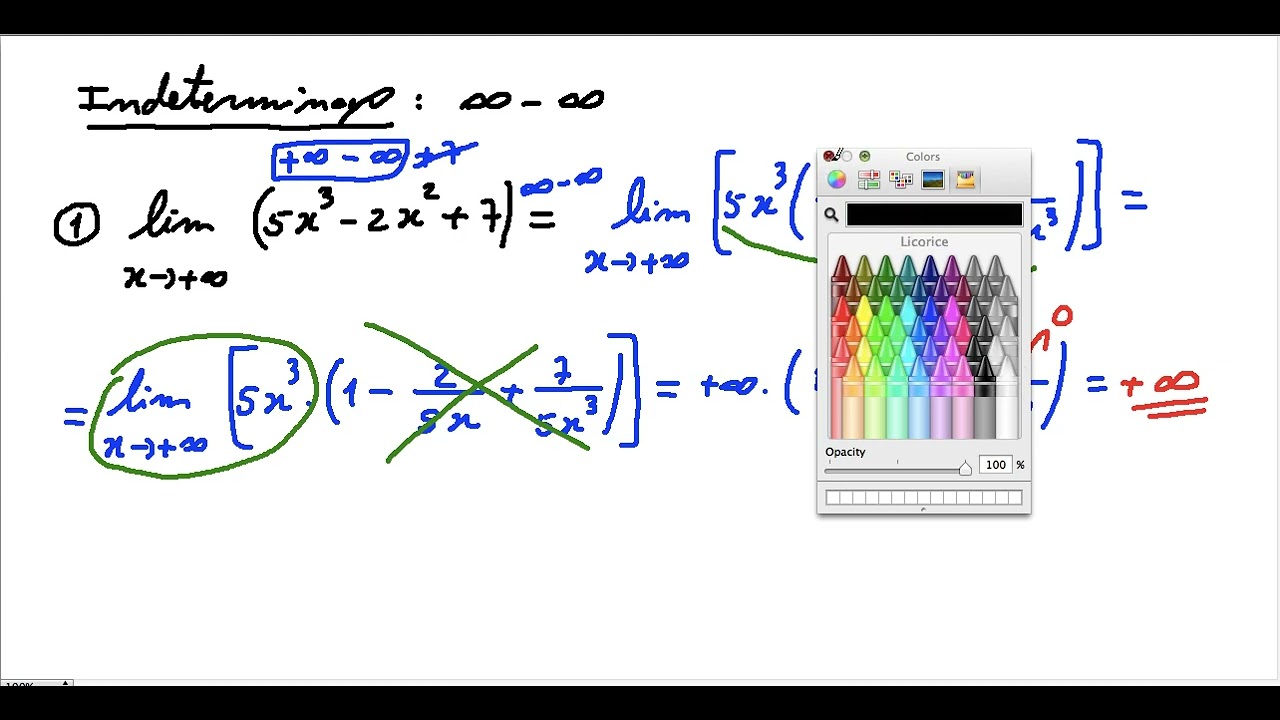 Matemática A - 11º ano - Funções: Limites - Indeterminação ∞-∞