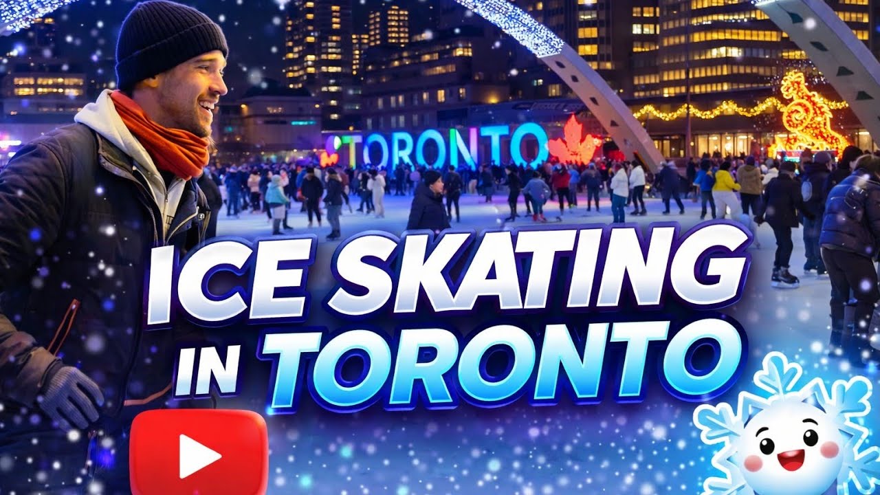 Toronto Ice Skating ❄️ | Winter Fun at Nathan Phillips Square