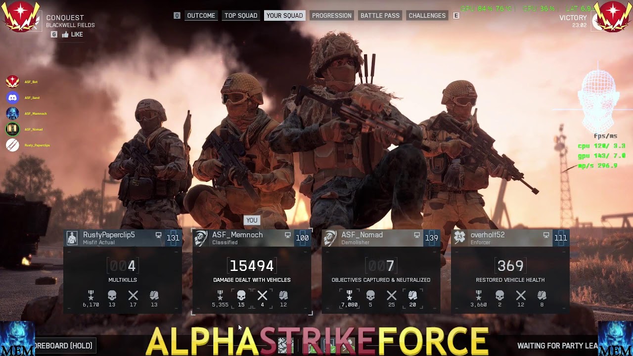 Battlefield Fun with Mem and the ASF crew!!