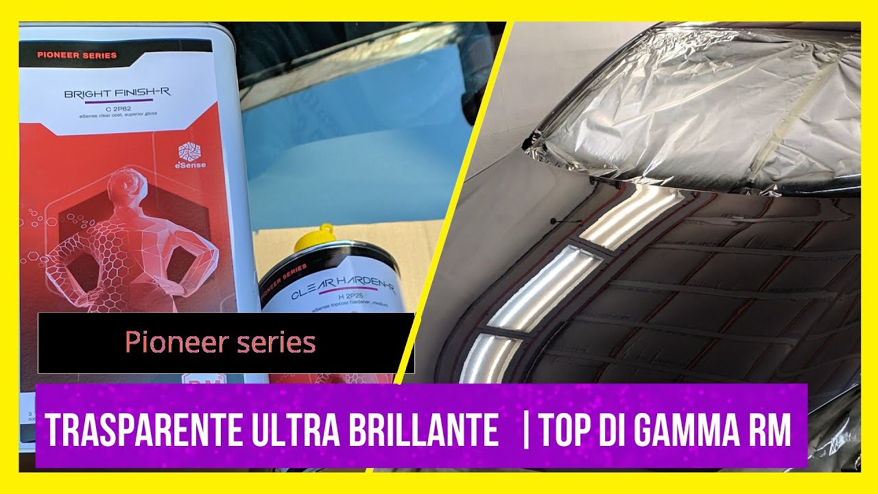 trasparente più brillante al mondo | world's most bright clear lacquer