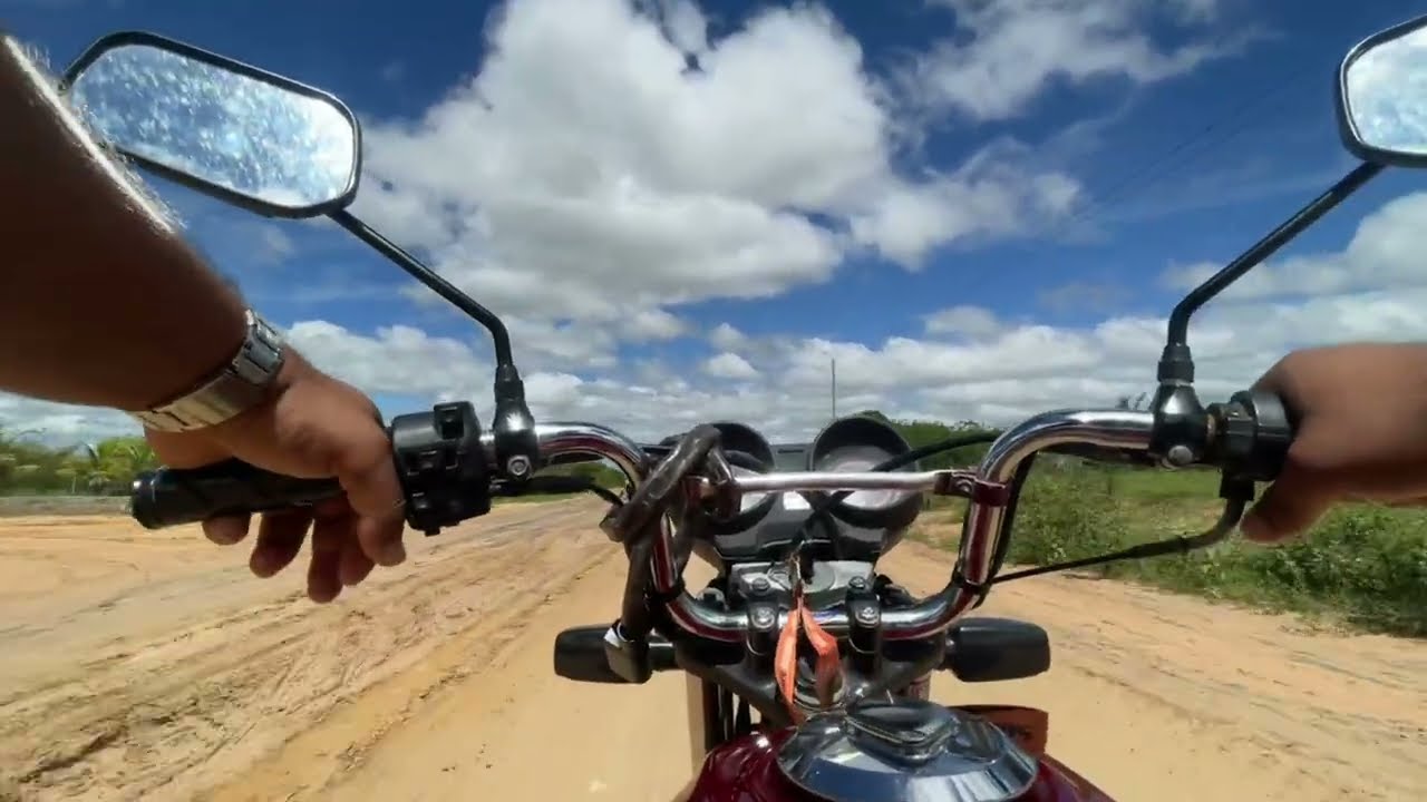 Fui na roça catar umbu de moto! Motovlogs na natureza