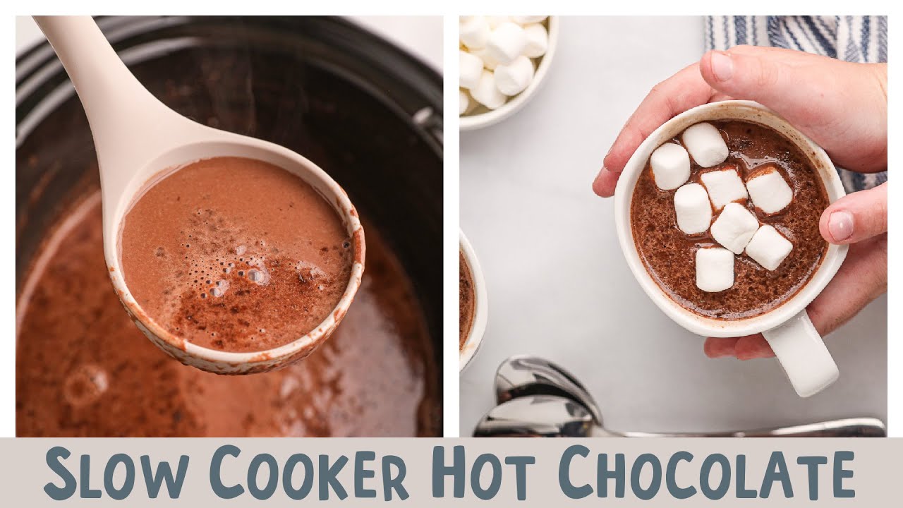 ☃️Slow Cooker Hot Chocolate - Perfect for any holiday party!