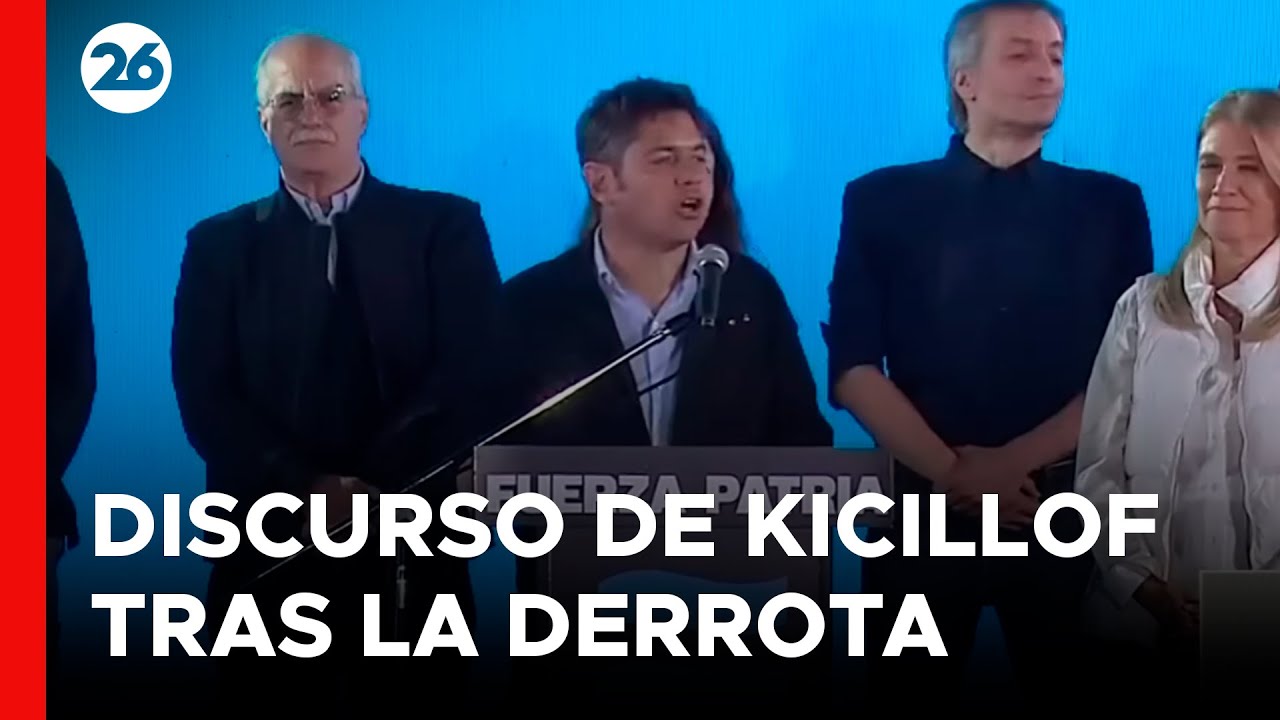 🚨 EN VIVO - ARGENTINA | Discurso de Axel Kicillof tras las Elecciones Legislativas