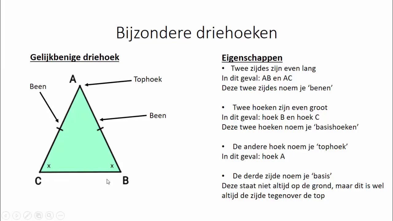 Bijzondere driehoeken (1 HAVO/VWO & 1 VWO)