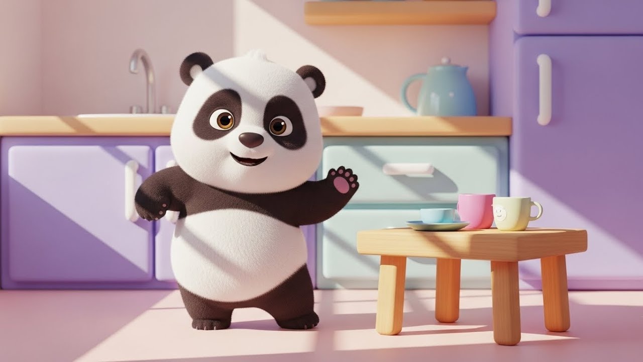 Завтрак-танец маленькой панды «Ням-ням» 🐼🍽️💃 | мультфильм для детей и весёлые приключения