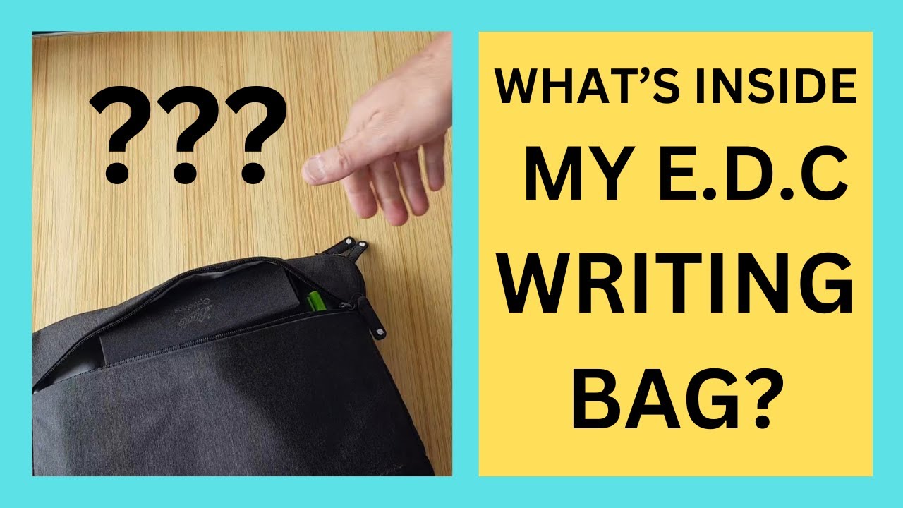 MY EDC WRITING BAG : What's Inside My Writing Go Bag? #edc #writingbag #everydaycarry