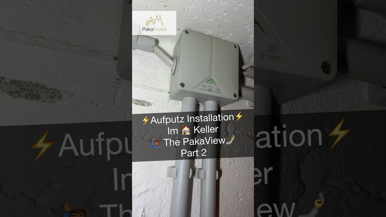 ⚡️Aufputz Installation 🏠im Keller⚡️ #elektrik #strom #handwerk #installation #electrician #electric