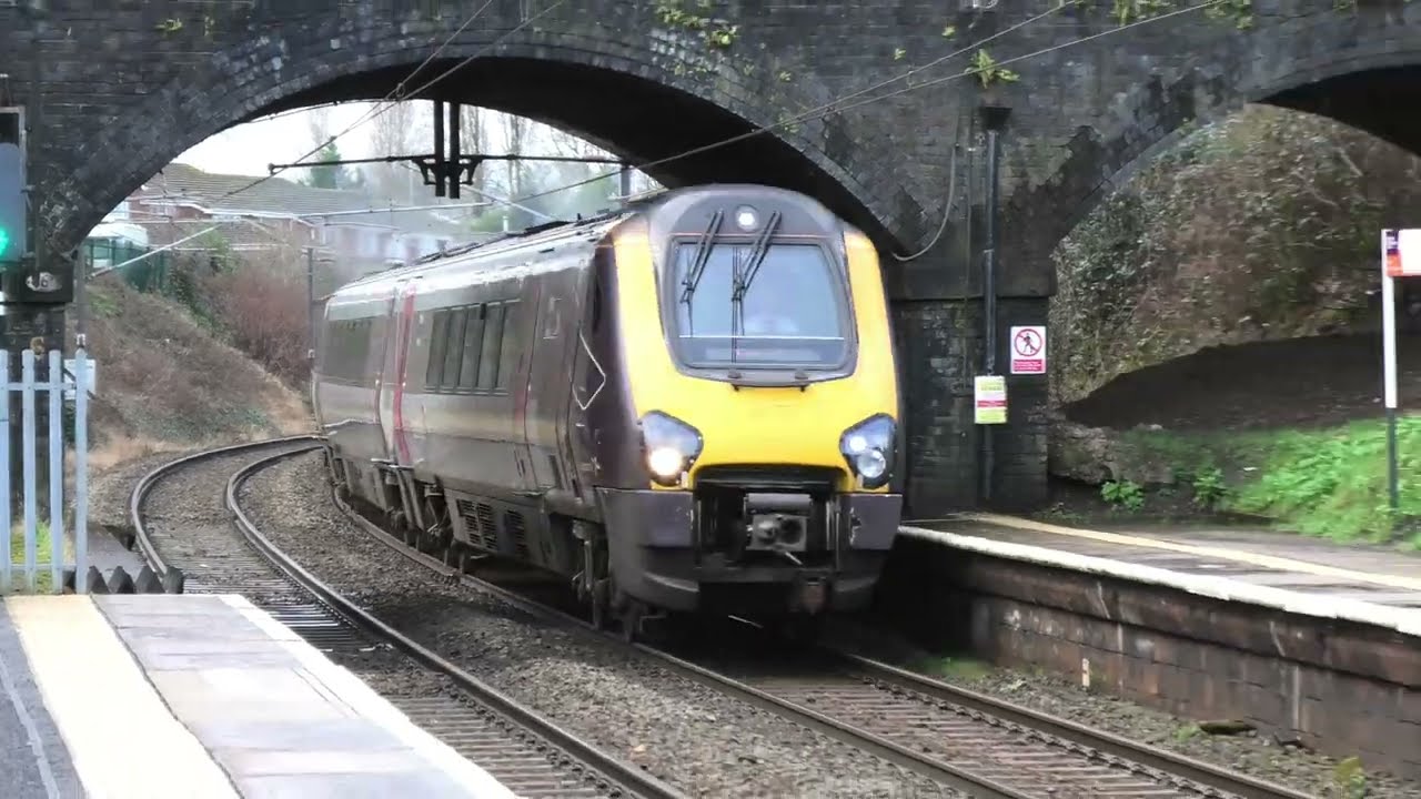 Trains at Gravelly Hill 18/02/24 (inc. 37057)