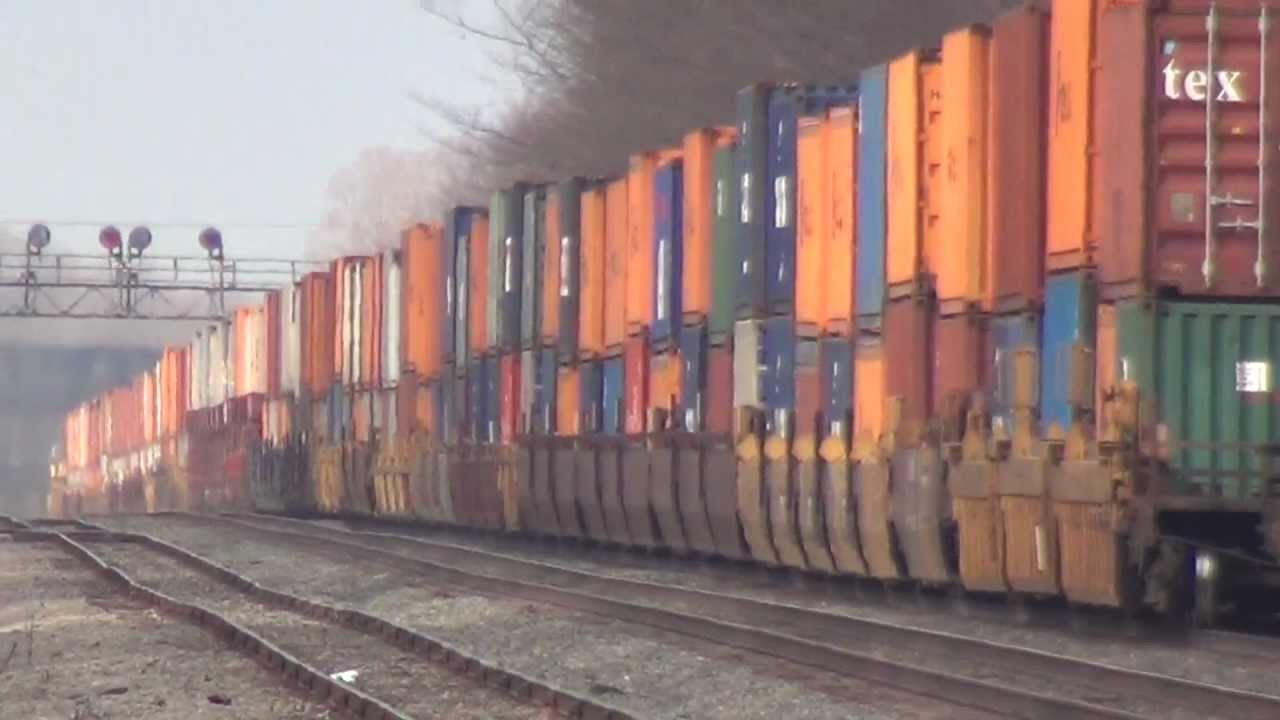 Huge CSX Double Stack Train
