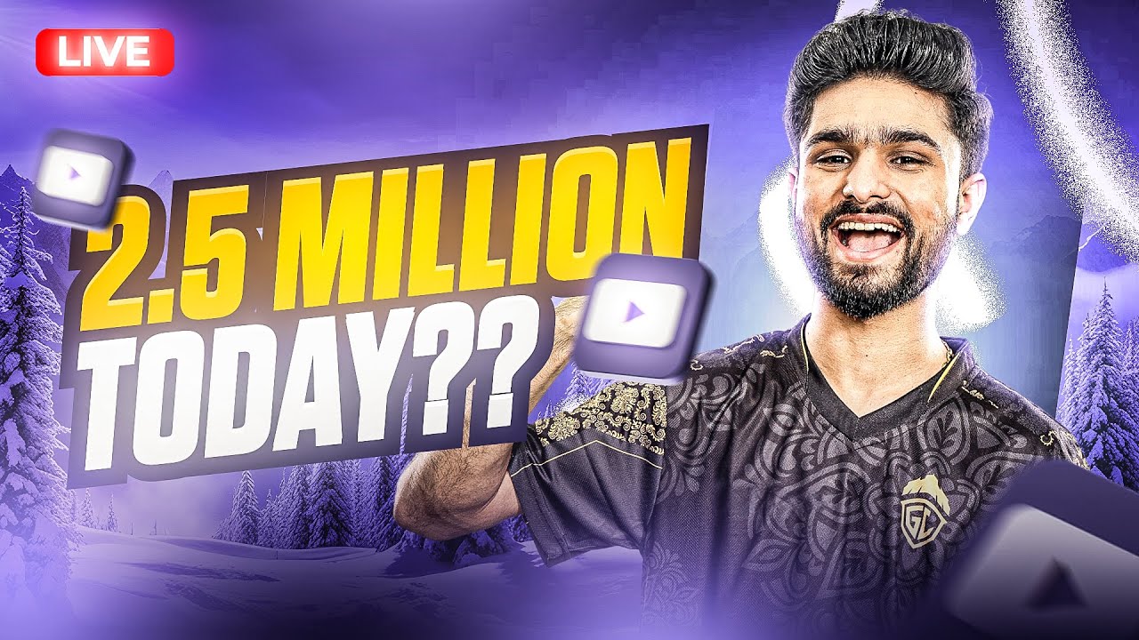 2.5 MILLION TODAY? | RUSH GAMEPLAY IN LEGEND LOBBY | BGMI LIVE