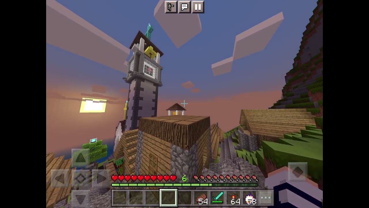 Minecraft Village Church Clock Tower Strikes “Ave María de Lourdes” chimes