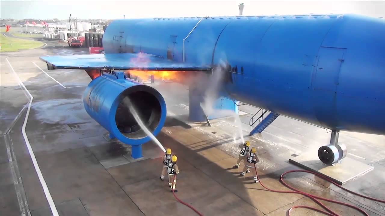 Edinburgh Airport Fire Service training rig