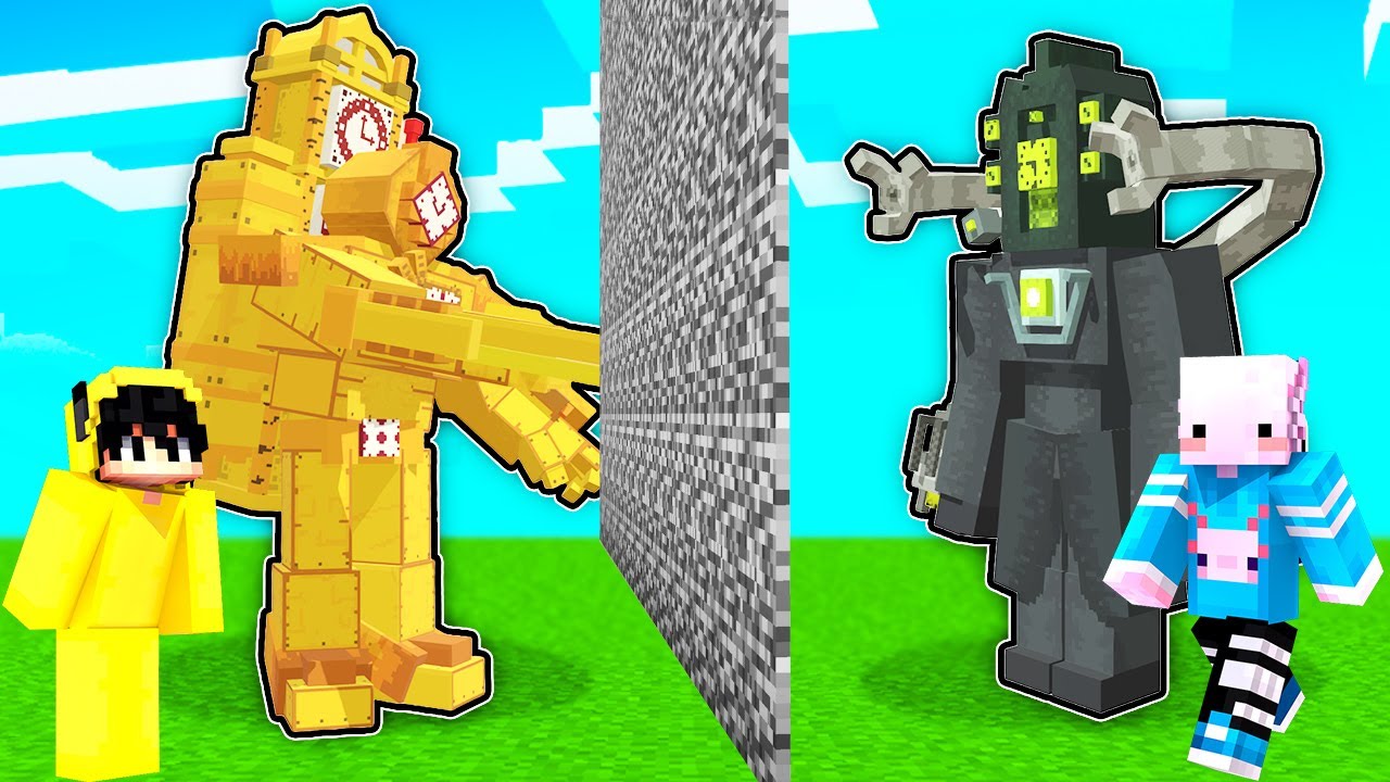 HACK TİTAN TV MAN VS ANGEL G-TİTAN MAN! | Minecraft