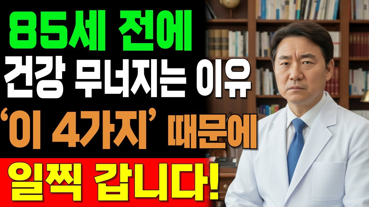 80세&middot;85세 전에 건강 잃는 사람들의 공통점, 단 4가지만 바꾸면 100세 장수 가능합니다