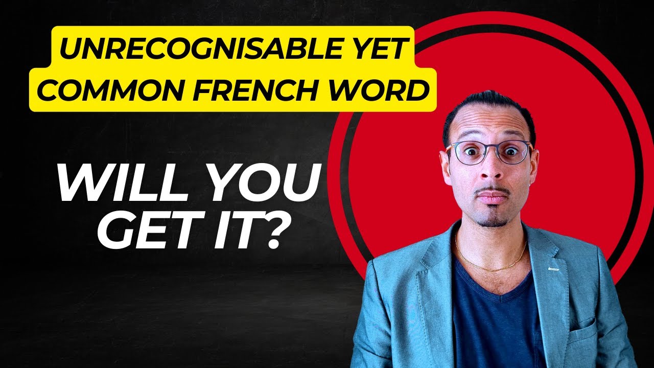 This French word is very common but barely recognisable. Will you get it?