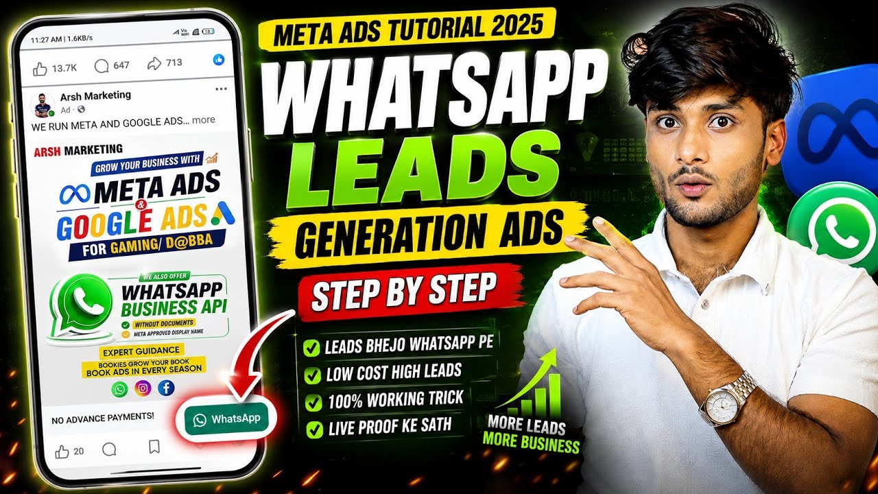 How To Run WhatsApp Ads In 2026 | Meta Ads Kaise Lagaye | WhatsApp Ads Full Tutorial Step By Step