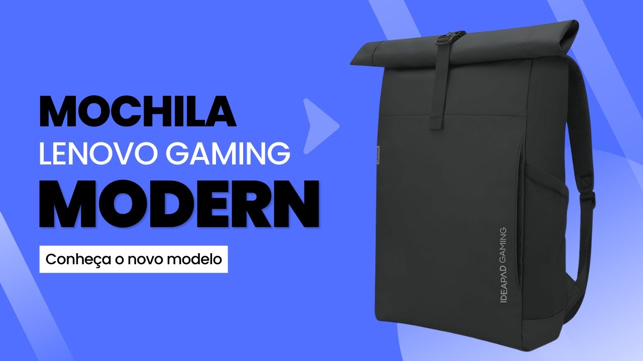 Mochila Lenovo Gaming Modern: Design, Conforto e Proteção para Gamers! #lenovo #gaming  #mochila