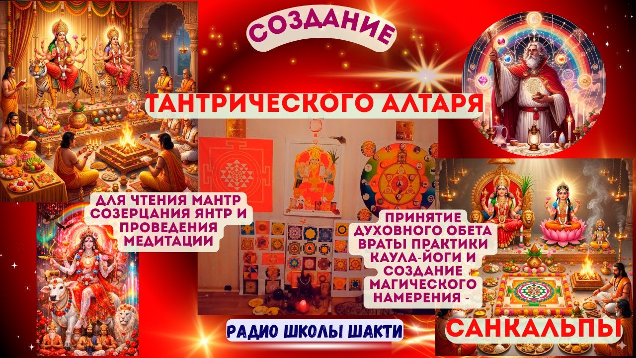 Создание ТАНТРИЧЕСКОГО АЛТАРЯ для чтения мантр /создание магического намерения - САНКАЛЬПЫ