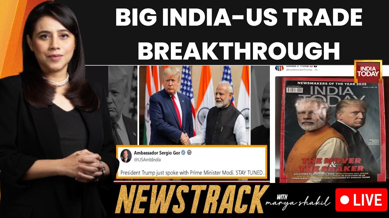 BIG India-US Trade Deal Breakthrough: Trump Calls Modi, Announces Redution In Tariffs | NewsTrack