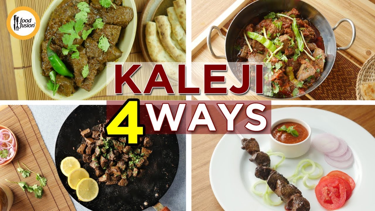 Kaleji 4 Ways Eid Special recipes By Food Fusion