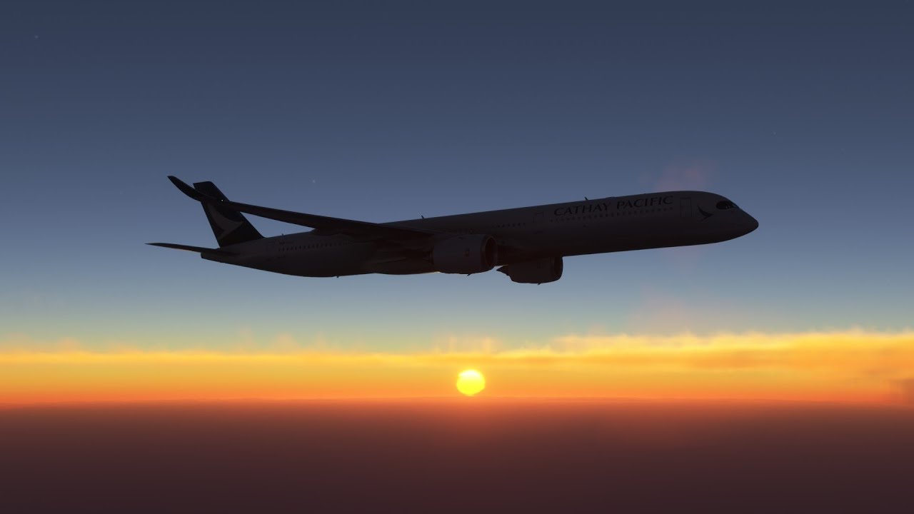 MSFS | Inibuilds Airbus A350-1041 Hong Kong - Dallas–Fort Worth | Departure