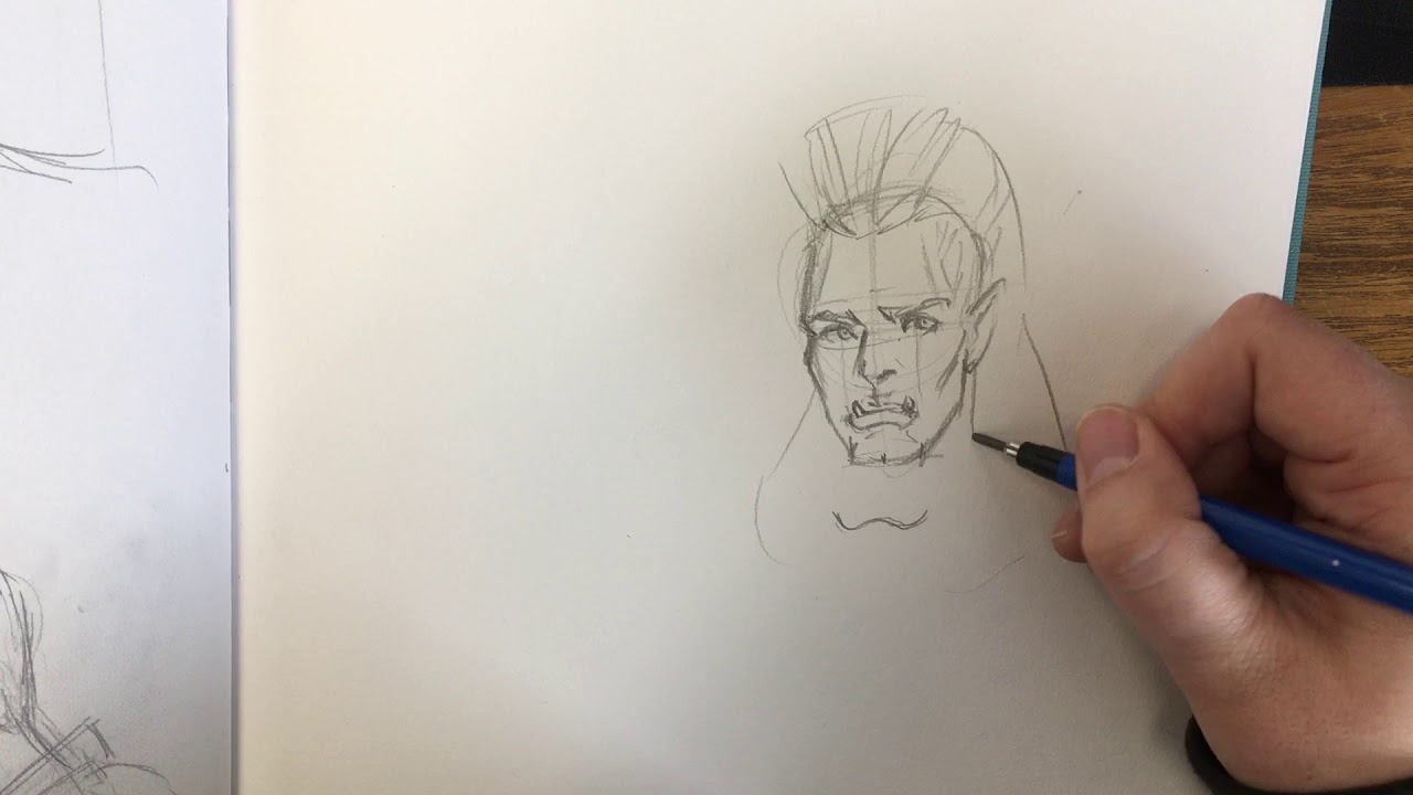 (half) Orc head proportions!