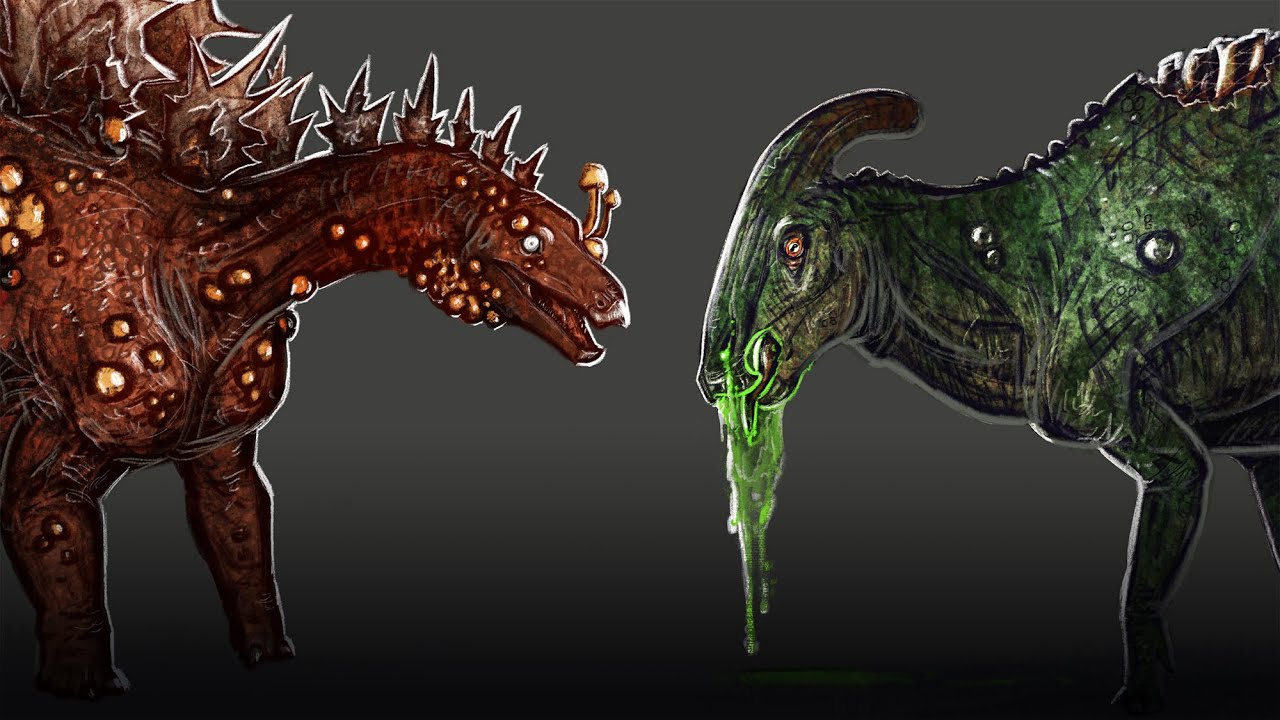 Dinosaurs and Horror Hybrids - January Procreate Art